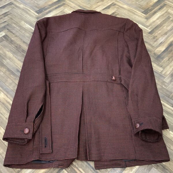 yaM2237 black polka dot pattern tailored jacket 