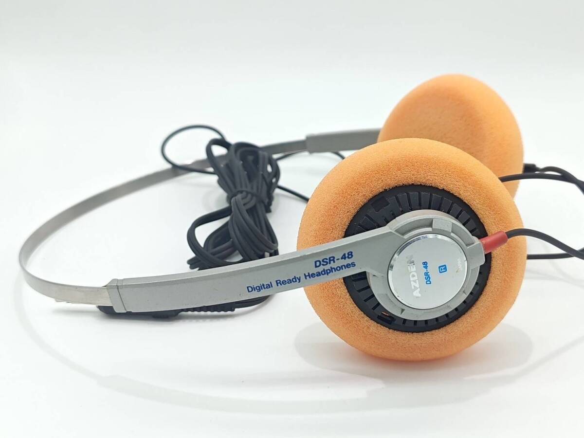 希少品】AZDEN DSR-48 DYNAMIC STEREO HEADPHONES レトロ 希少品】AZDEN DSR-48 DYNAMIC STEREO HEADPHONES レトロ