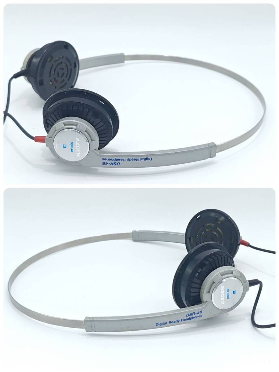 希少品】AZDEN DSR-48 DYNAMIC STEREO HEADPHONES レトロ 希少品】AZDEN DSR-48 DYNAMIC STEREO HEADPHONES レトロ