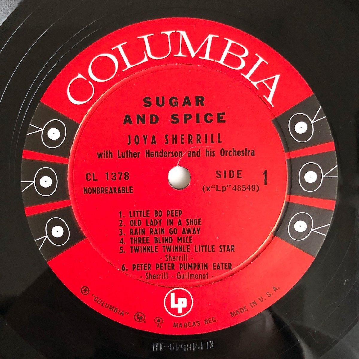 LP/ JOYA SHERRILL / SUGAR AND SPICE / US盤 オリジナル 6EYES 深溝 COLUMBIA CLI1378 40404-954の画像3
