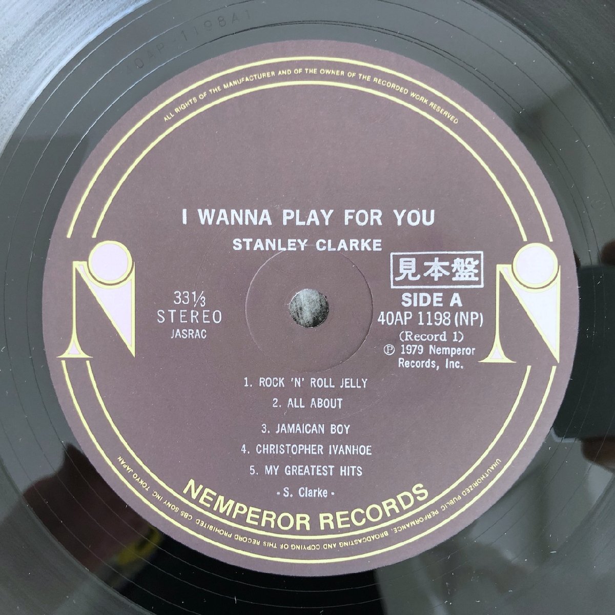 LP/ STANLEY CLARKE / I WANNA PLAY FOR YOU / スタンリー・クラーク / 国内盤 見本盤 2枚組 帯・ライナー CBS SONY 40AP1198/99 40410_画像4