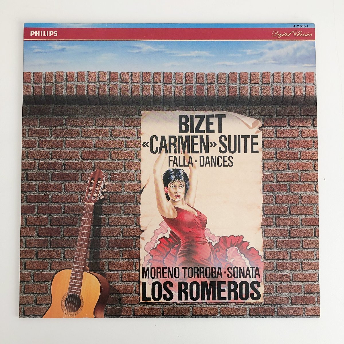 LP/ ロメロ・ギター四重奏団 / ビゼー：組曲「カルメン」、スペイン舞曲第1番 他 / ドイツ盤 DIGITAL PHILIPS 412609-1 40419の画像1