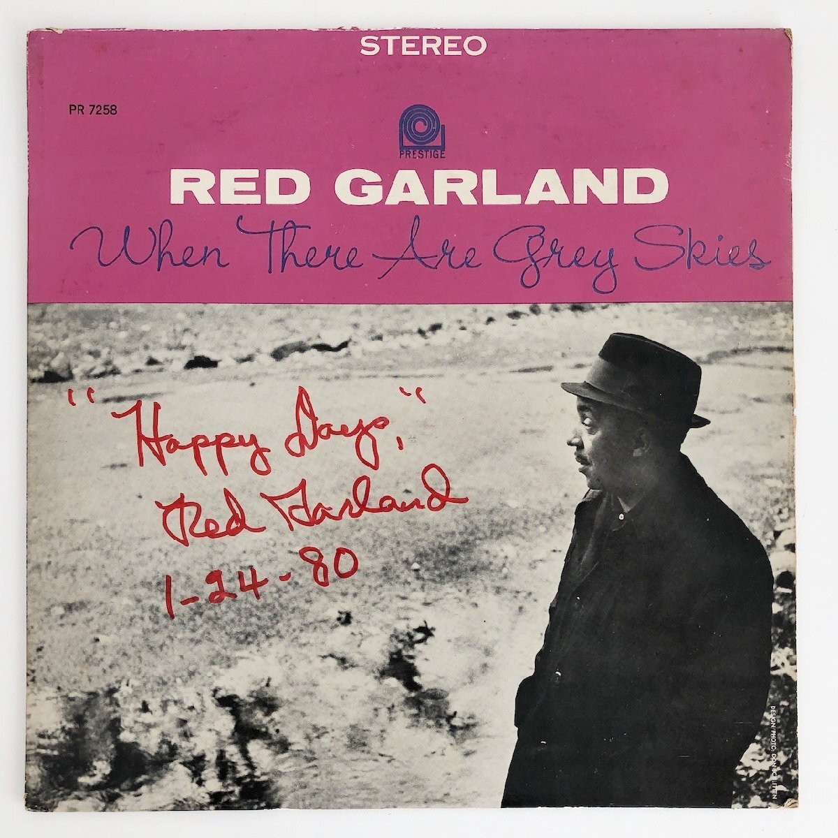 LP/ RED GARLAND / WHEN THERE ARE GREY SKIES / サイン付き US盤 PRST7258 紺ラベル VAN GELDER 40424_画像1