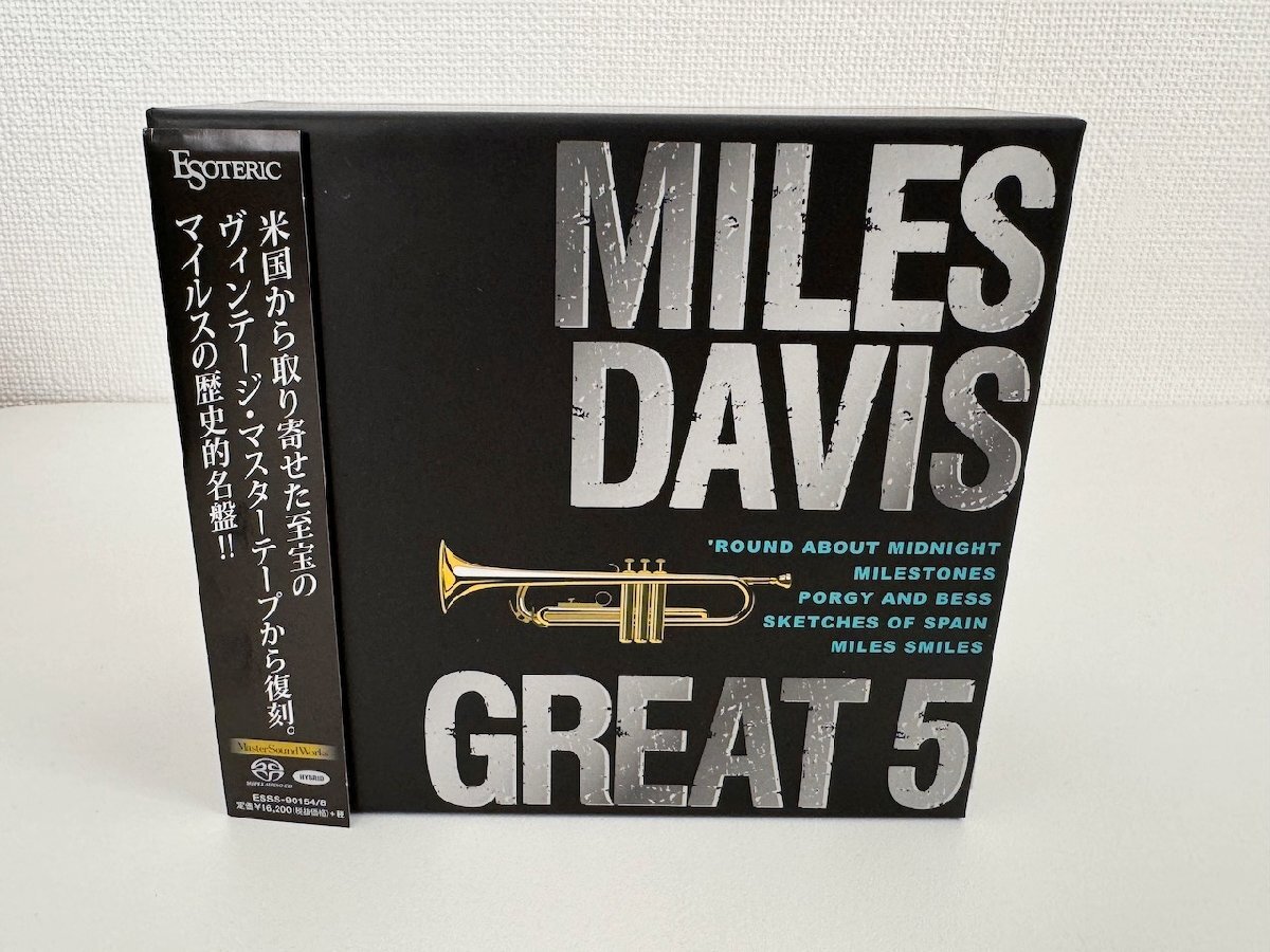 【美品】CD/ 5CD / MILES DAVIS GREAT 5 / 国内盤 ESOTERIC 帯付 5枚組 BOX ESSS-90154/8 40413の画像1