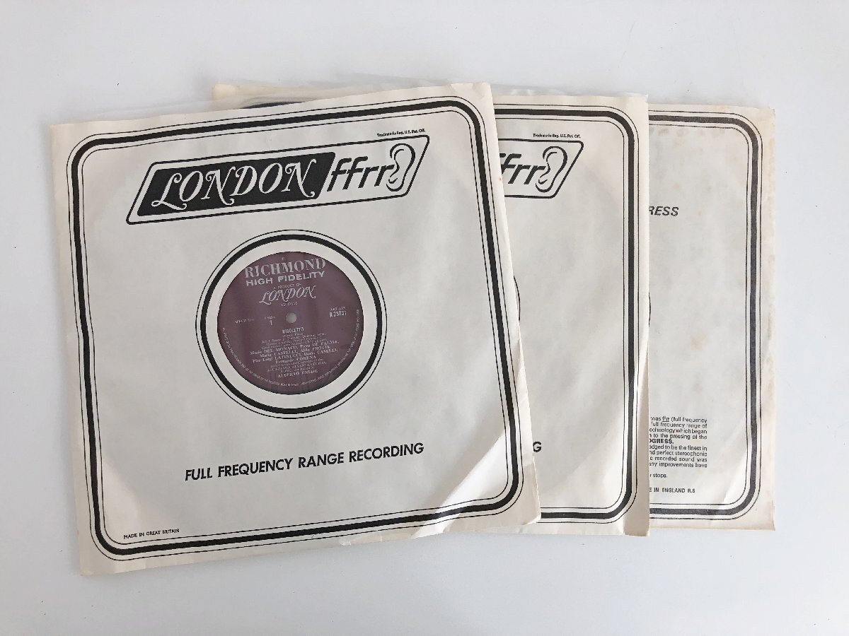 LP/ マリオ・デル・モナコ / ヴェルディ：歌劇「リゴレット」全曲 / US盤 3枚組 BOX LONDON RS63005 40422_画像3