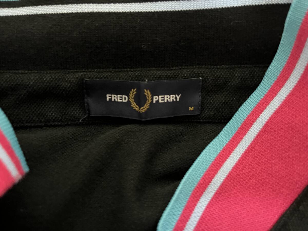 FRED PERRY × BEAMS / special order Fred Perry change color polo-shirt black [M] made in Japan Golf 