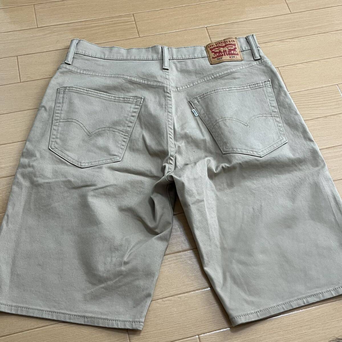 リーバイス ハーフパンツ ショートパンツ 569 W34インチ Levi's ベージュの画像2