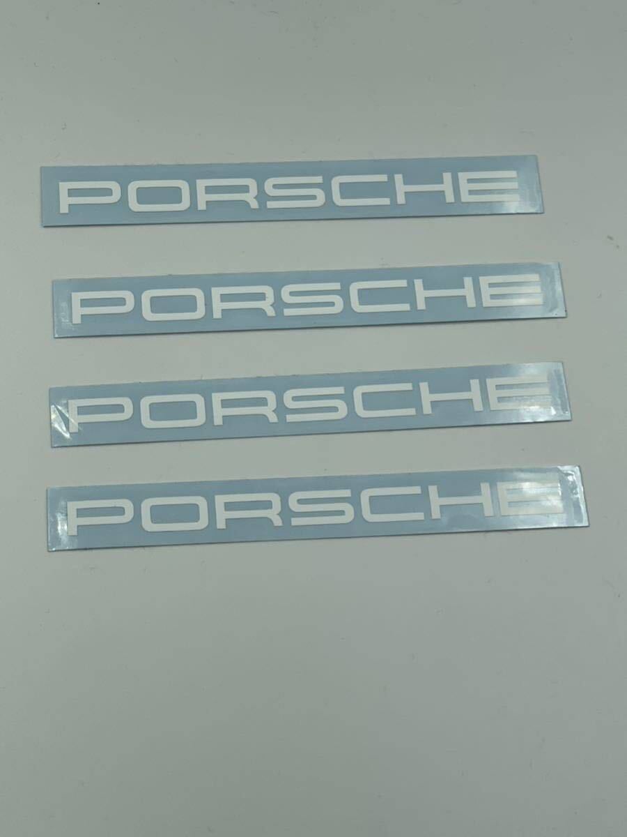ポルシェPORSCHE ブレーキ110ミリ ホワイト キャリパー 911 964 993 996空冷 水冷 ステッカー デカールの画像1