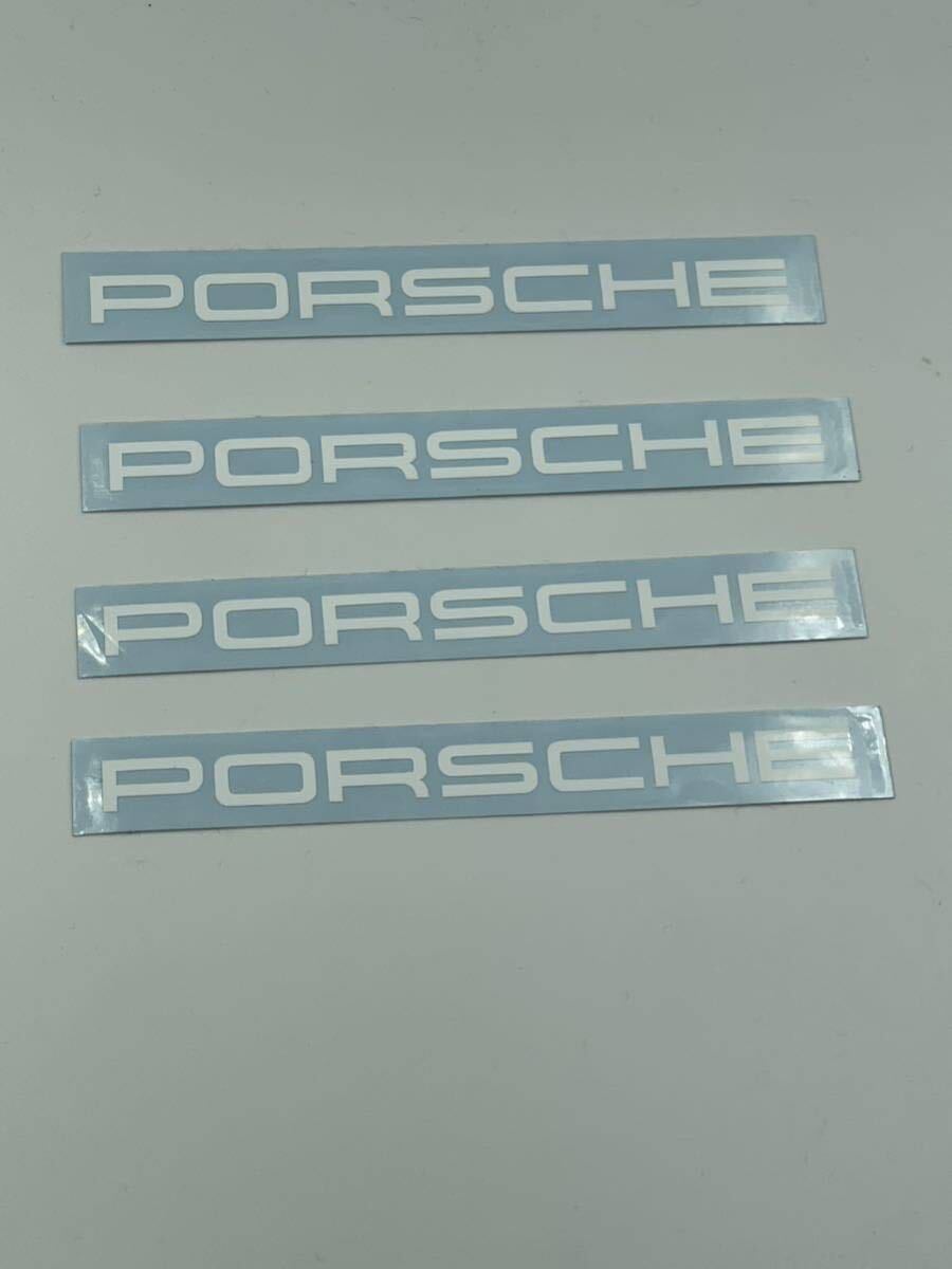 ポルシェPORSCHE ブレーキ110ミリ　ホワイト　キャリパー　911 964 993 996空冷　水冷　ステッカー　デカール_画像1