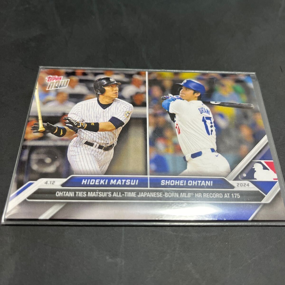 ドジャース 大谷翔平 Topps now 70 松井秀喜 MLB通算 175号 日本人最多タイ　u_画像1