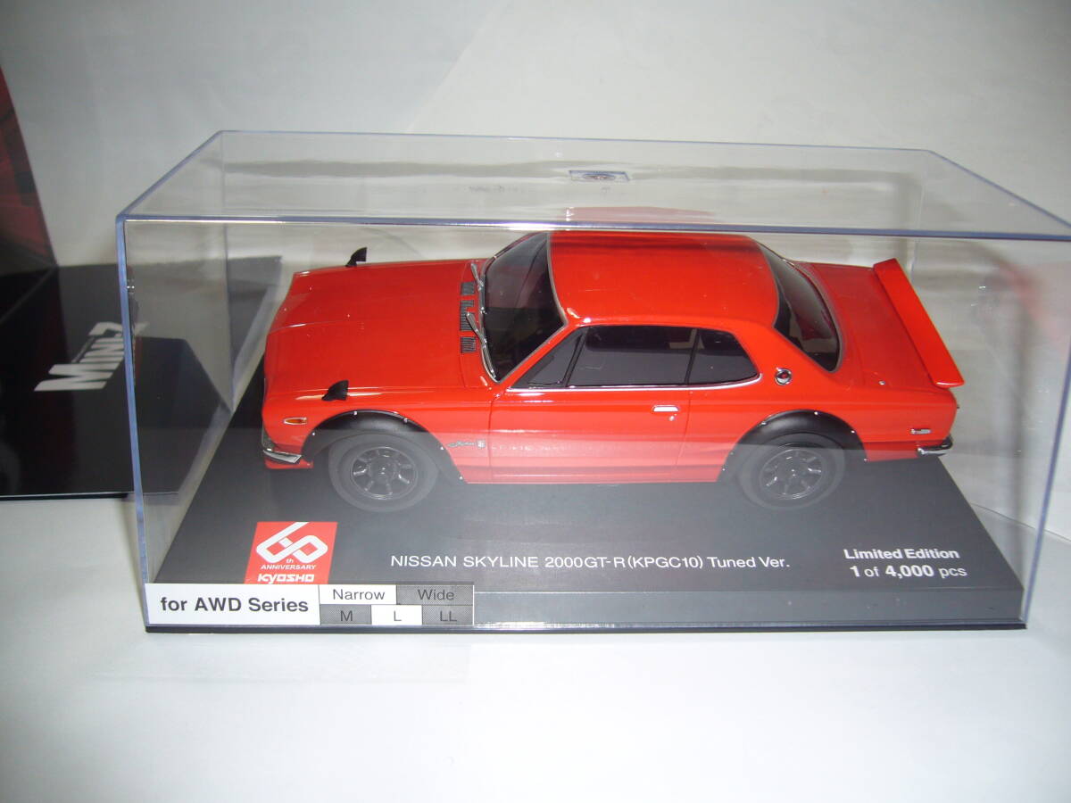 ★ 京商 ミニッツ  60周年記念仕様 日産 スカイライン 2000GT-R (KPGC10) チューンド・バージョンレッド 新品処分品★の画像3