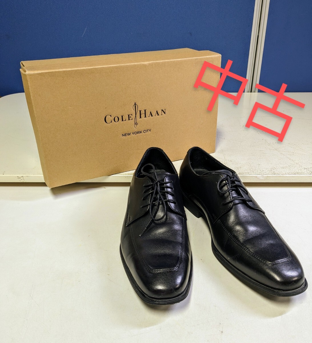 4253 COLE HAAN ビジネスシューズ 紳士靴 ブラック 中古 サイズ26cm の画像1