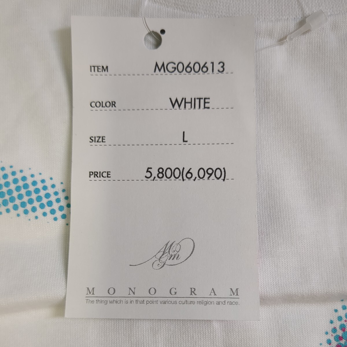4116 MONOGRAM 半袖Tシャツ 新品 サイズL の画像9
