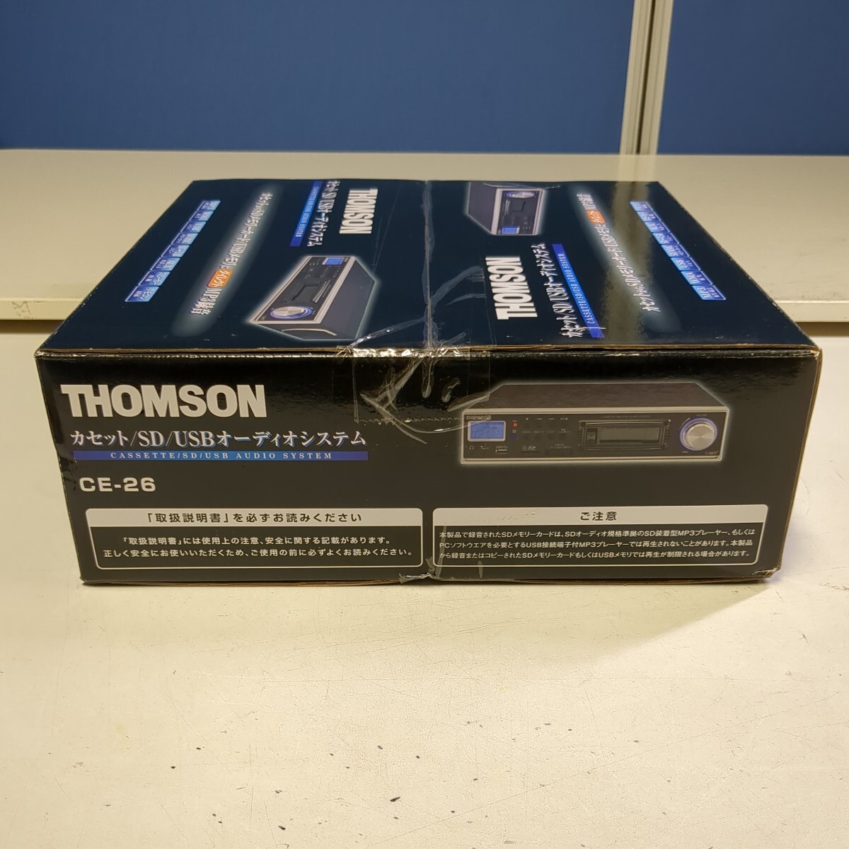 4229 オーディオプレイヤーコンポ カセット SD USBオーディオシステム CE-26 新品 未開封 THOMSON の画像4