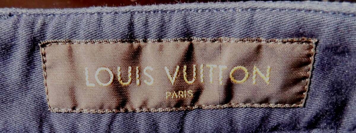 訳有　ルイ・ヴィトン　LOUIS VUITTON　光沢ネイビー　サイズ42　180／86A　made in Italy \4980　_画像8