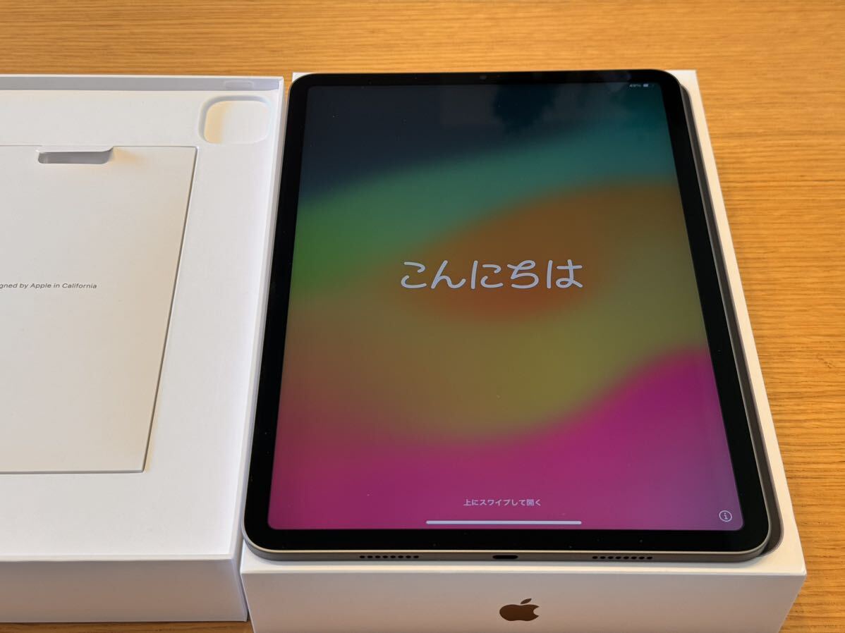  б/у прекрасный товар Apple 11 дюймовый iPad Pro no. 3 поколение Space серый Wi-Fi MHQR3J/A кабель не использовался тонировка стёкол пленкой 2 листов имеется 