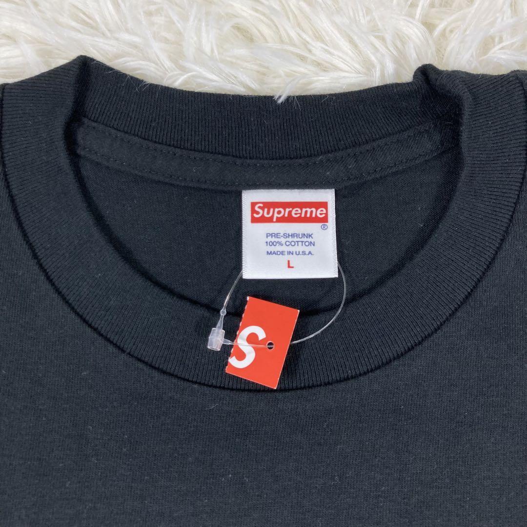 【新品未使用】supreme 21AW クルーネック Tシャツ　黒　Lサイズ