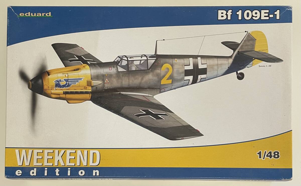 送料510円〜 未組立品 エデュアルド 1/48 メッサーシュミット Bf-109E-1 ウィークエンドエディション プラモデルの画像1