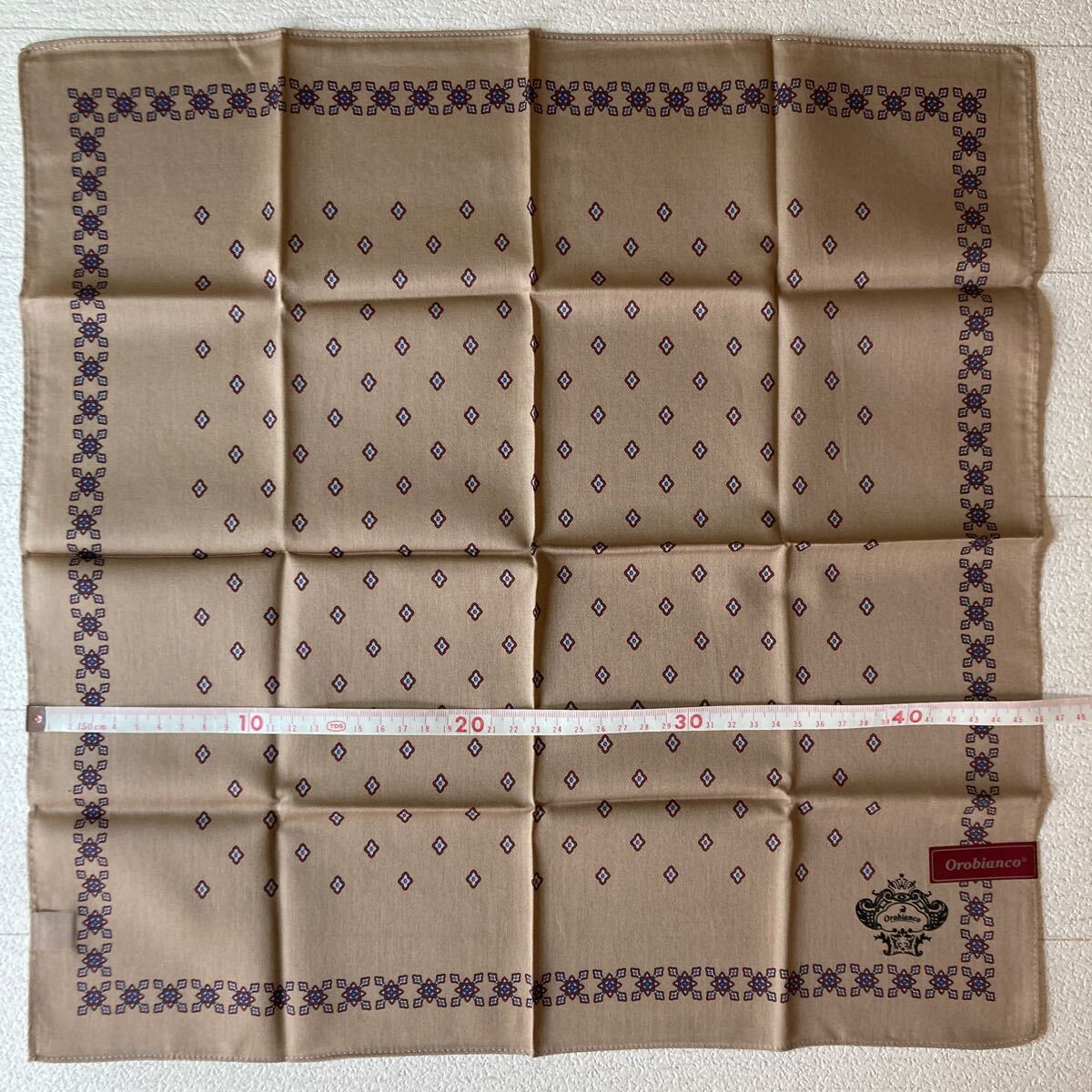  unused Orobianco handkerchie 3 sheets summarize Brown gray navy 04020601