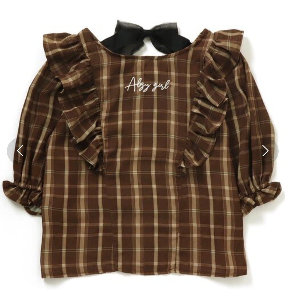 * новый товар * ALGYaruji- проверка короткий рукав блуза M размер 150~160