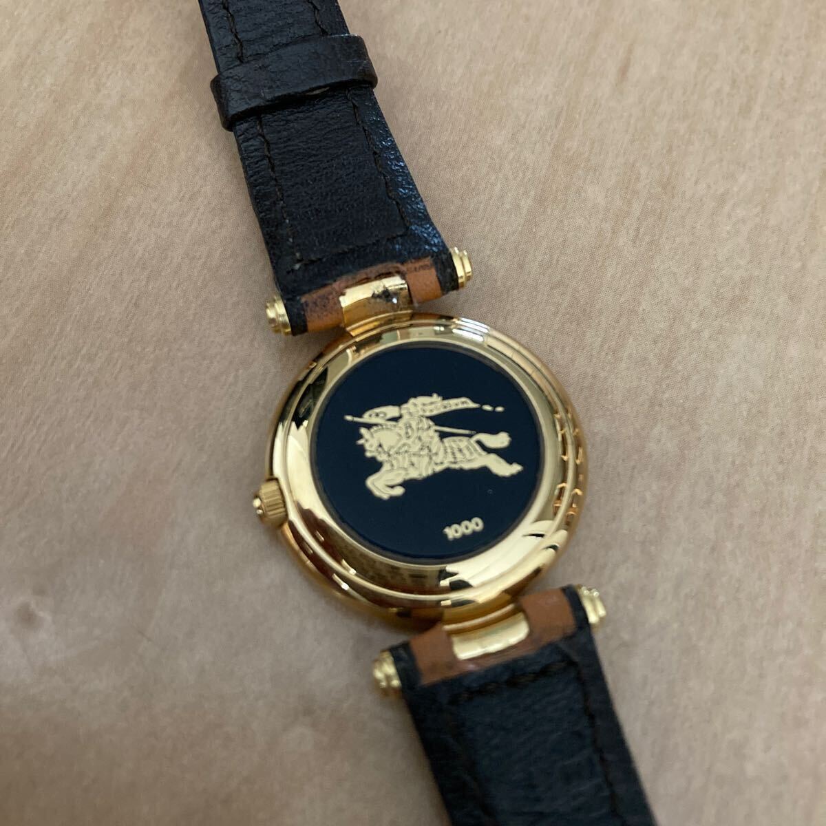 バーバリー　時計　腕時計　チェック　革時計　稼動品　BURBERRY 稼動_画像5