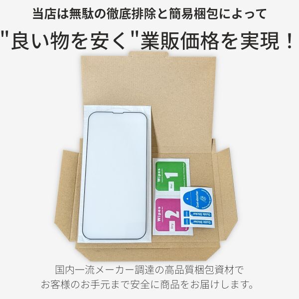 iPhone 14 Plus / iPhone 13 ProMax 全面保護 強化ガラスフィルム 日本旭硝子素材採用 9H 耐衝撃 自動吸着 99%透過率 3枚セット_画像4