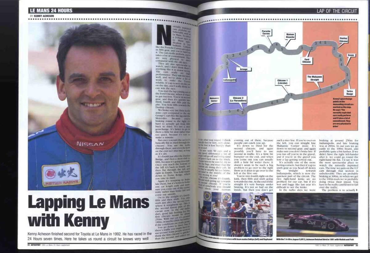 【d1574】Le Mans Yearbook 1993 [AUTOSPORT93.6.10日号付録小冊子]の画像10