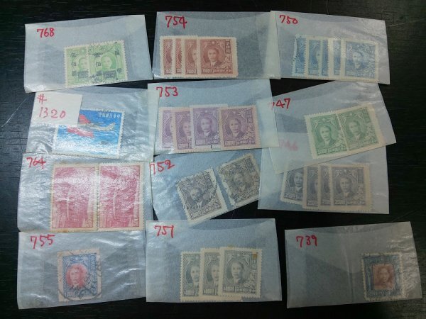 0401F20 中国切手 中華民国郵票 臺灣 航空 使用済み混在 普通切手等バラまとめ ロット2の画像4