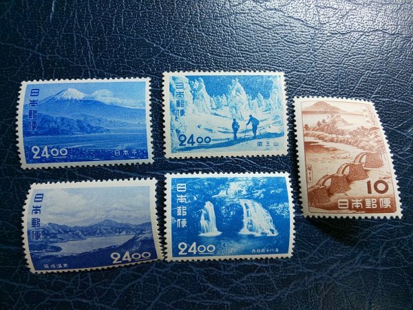 0401F54 日本切手 観光地百選切手 1951-53 2ページまとめの画像4