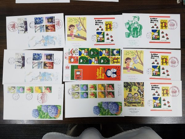 0403Y01 日本切手 初日カバー 世界遺産 2002FIFAワールドカップ他 まとめ ※詳細は写真参照の画像2