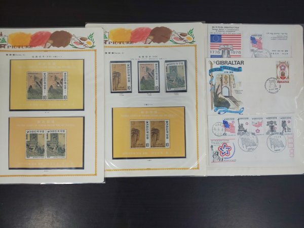 0403F37 外国切手 韓国 南朝鮮 名画切手 2次～6次 小型シート 19ページまとめの画像2
