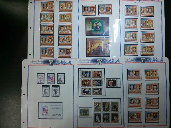 0403F47 外国切手 ルワンダ チュニジア ニカラグア 韓国等 ４５ページまとめの画像5