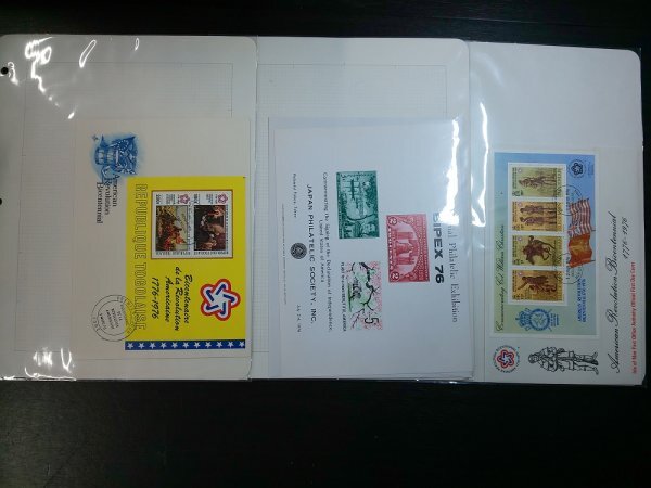 0403F48 外国切手 封筒 グレナダ ベリーズ アメリカ独立戦争 ２４ページまとめの画像7