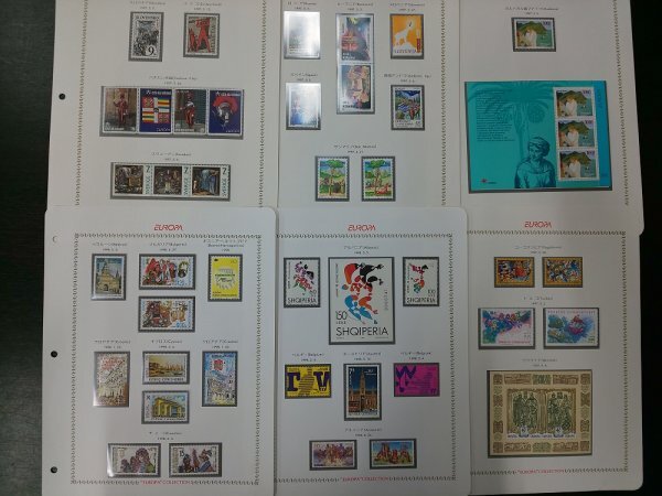 0404F45 foreign stamp Europe stamp collection Denmark BVLGARY a Alba nia etc. 69 page binder - attaching 