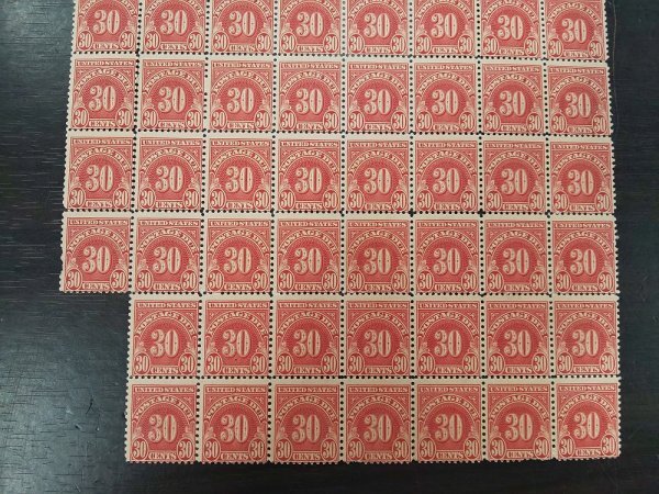 0501F05 外国切手 アメリカ 30セント切手 ブロック2点まとめの画像4