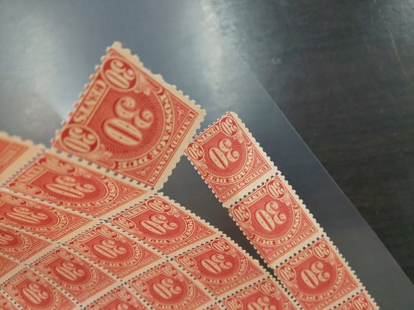 0501F05 外国切手 アメリカ 30セント切手 ブロック2点まとめの画像7