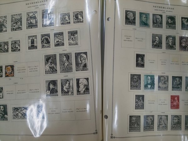 0501F06 外国切手 オランダ切手 1899～ 使用済み 1冊まとめ ＊台紙に貼りつき有の画像8