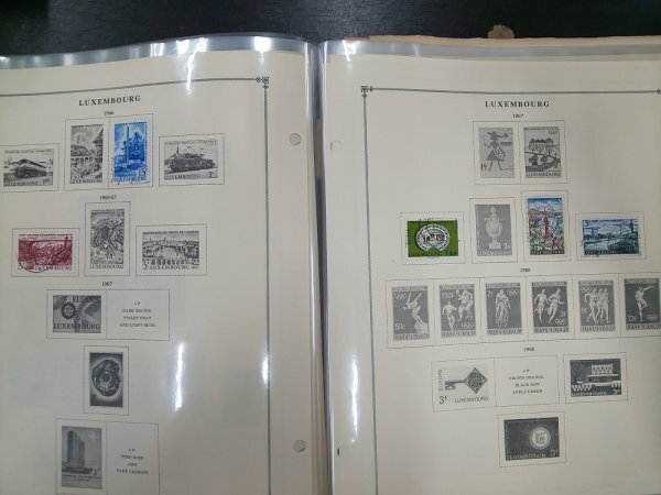 0501F07 外国切手 ルクセンブルグ 1914～ イタリア 使用済み 1冊まとめ ＊台紙に貼りつき有の画像7