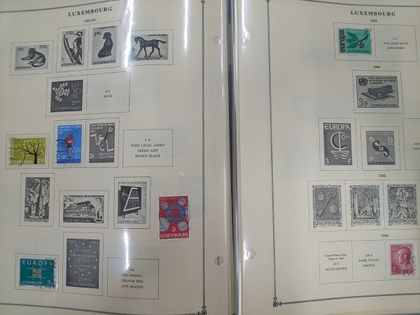 0501F07 外国切手 ルクセンブルグ 1914～ イタリア 使用済み 1冊まとめ ＊台紙に貼りつき有の画像6
