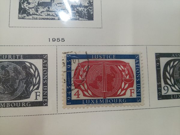 0501F07 外国切手 ルクセンブルグ 1914～ イタリア 使用済み 1冊まとめ ＊台紙に貼りつき有の画像4