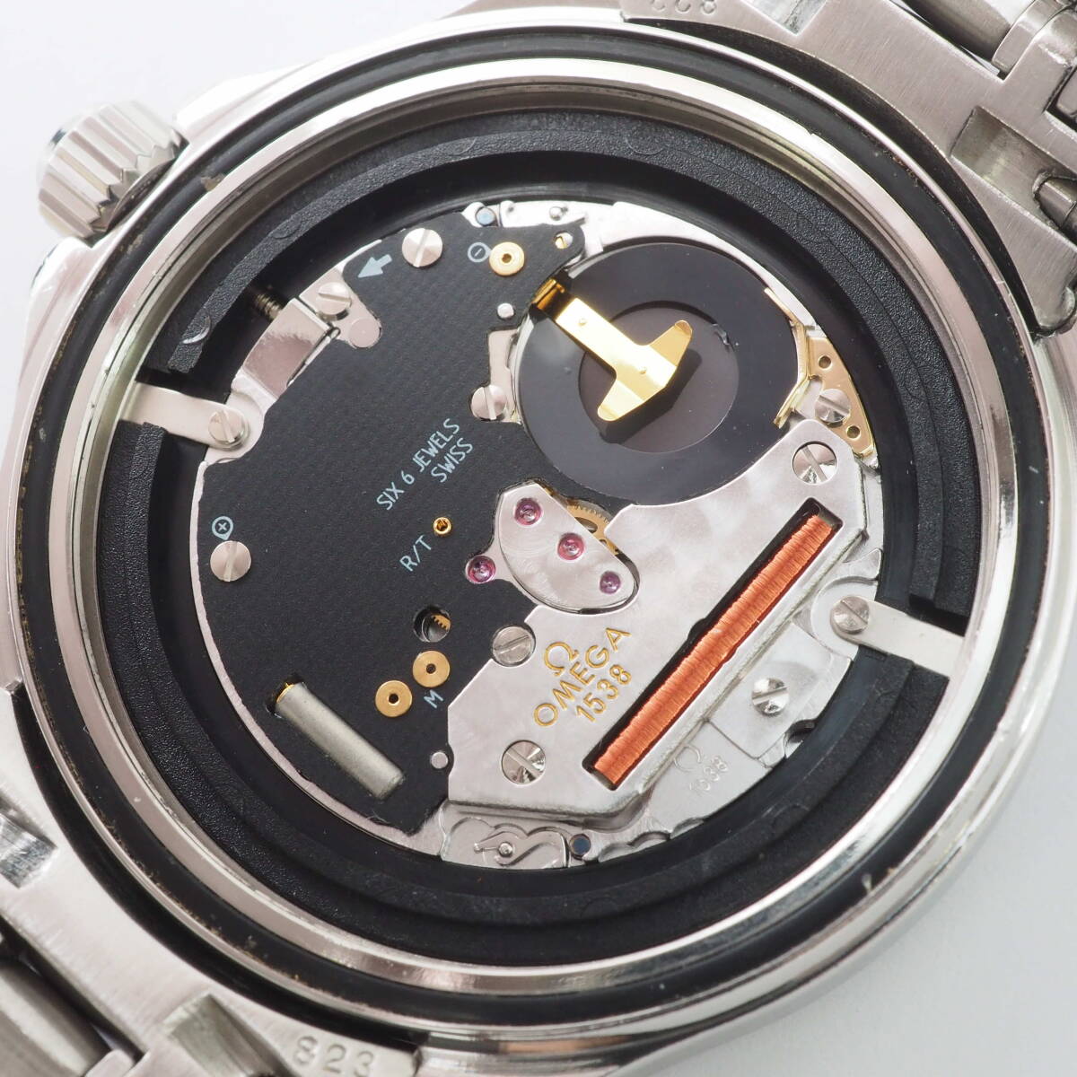 オメガ シーマスター Ref,196.1501 Cal,1538 PJ OMEGA Seamaster 120ｍ デイト クォーツ 紺文字盤 メンズ 男性 腕時計[55887206-AN5の画像9