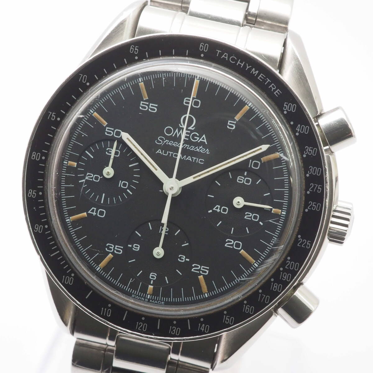 オメガ スピードマスター オートマチック Ref,175.0032/0033 Cal,1140 OMEGA Speedmaster クロノグラフ 自動巻 黒 メンズ腕時計[Pa1435-AD2の画像1