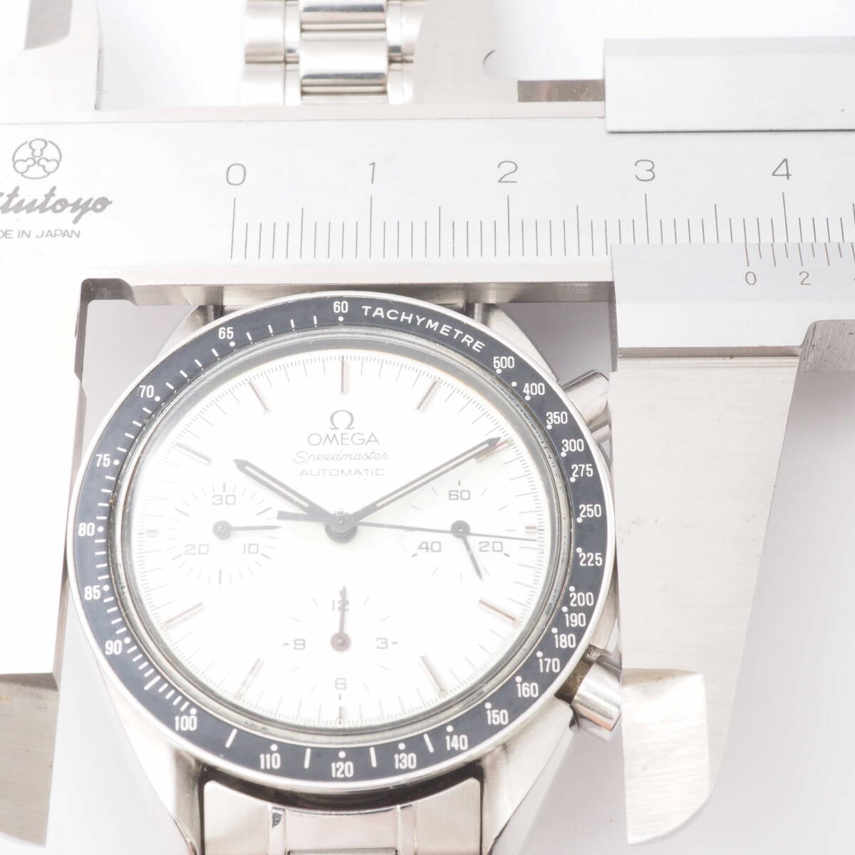 【希少品】オメガ スピードマスター オートマチック Ref,175.0032 Cal,1140 OMEGA Speedmaster クロノグラフ 自動巻 白 メンズ[Pa1436-AR4_画像5