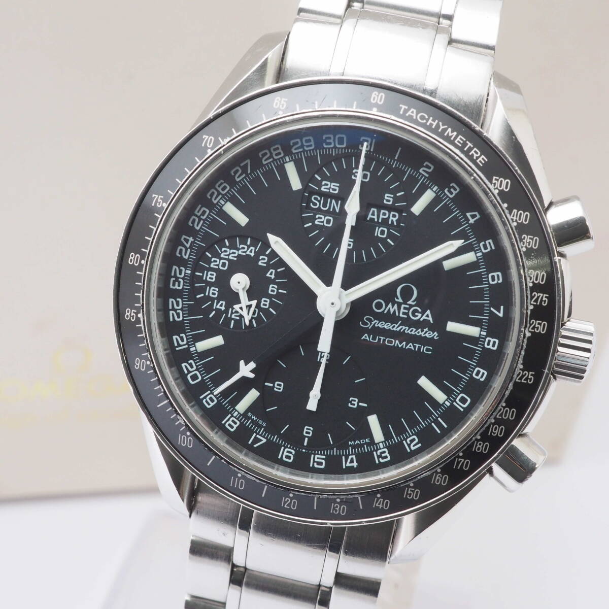 オメガ スピードマスター マーク40 コスモス Ref,175.0084 Cal,1151 OMEGA Speedmaster トリプルカレンダー自動巻 黒 男性+箱[56909809-ZG7の画像1