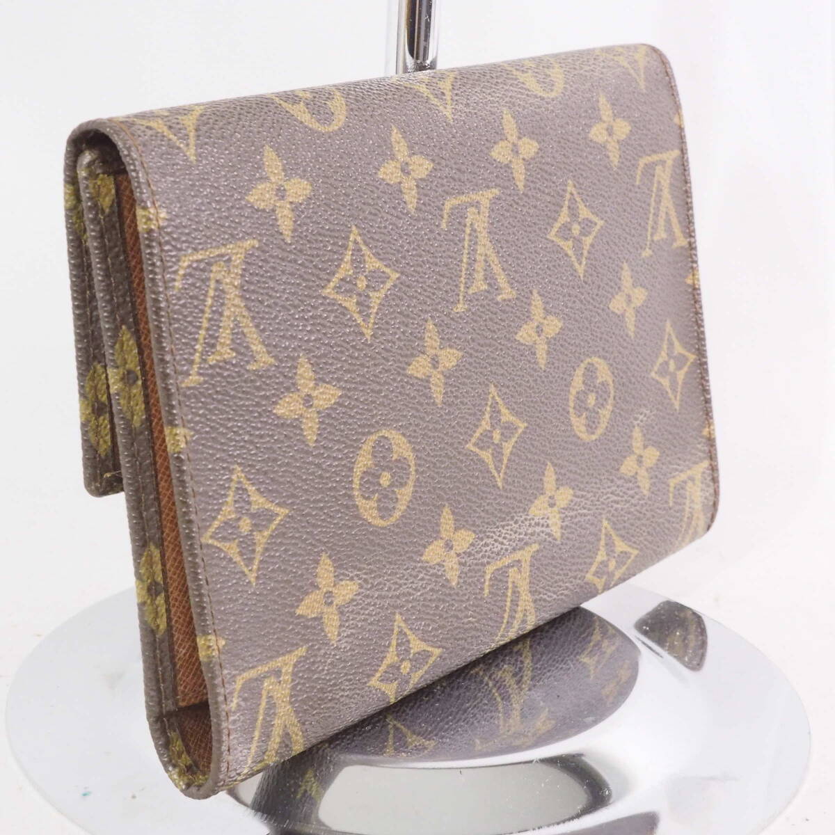 ルイ・ヴィトン モノグラム LOUIS VUITTON ポシェット・パスポール カード入れ 札入れ 三つ折り 長財布[861-XR2の画像3