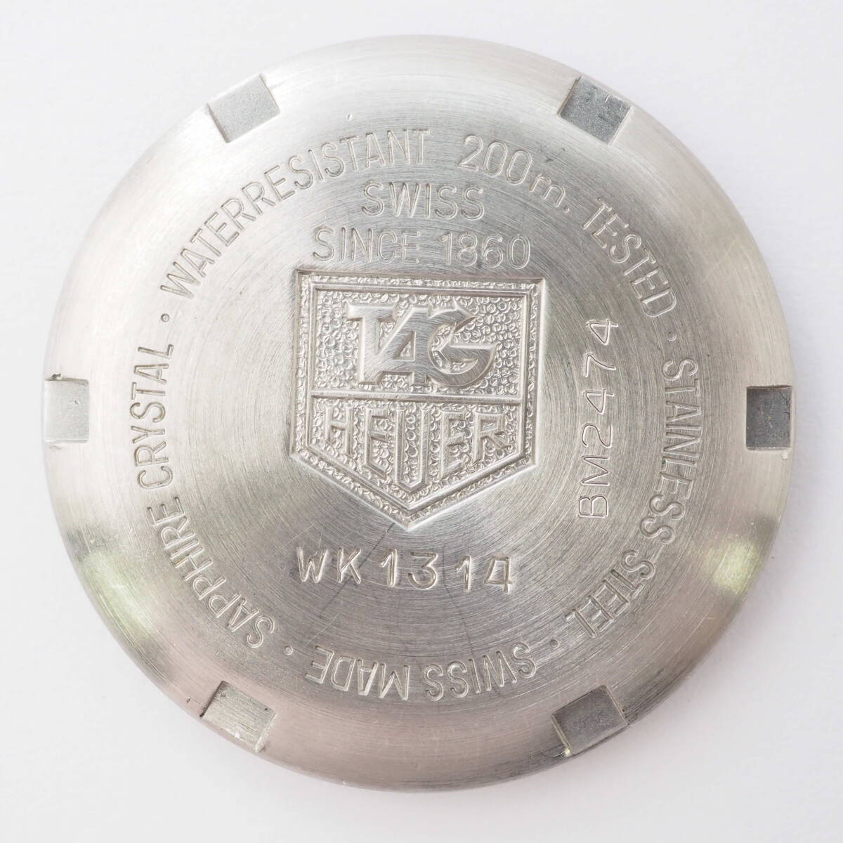 タグ・ホイヤー 2000プロフェッショナル WK1314 3.97 TAG HEUER 200M デイト SS クォーツ レッド文字盤 レディース腕時計[BM2474-AN6の画像6