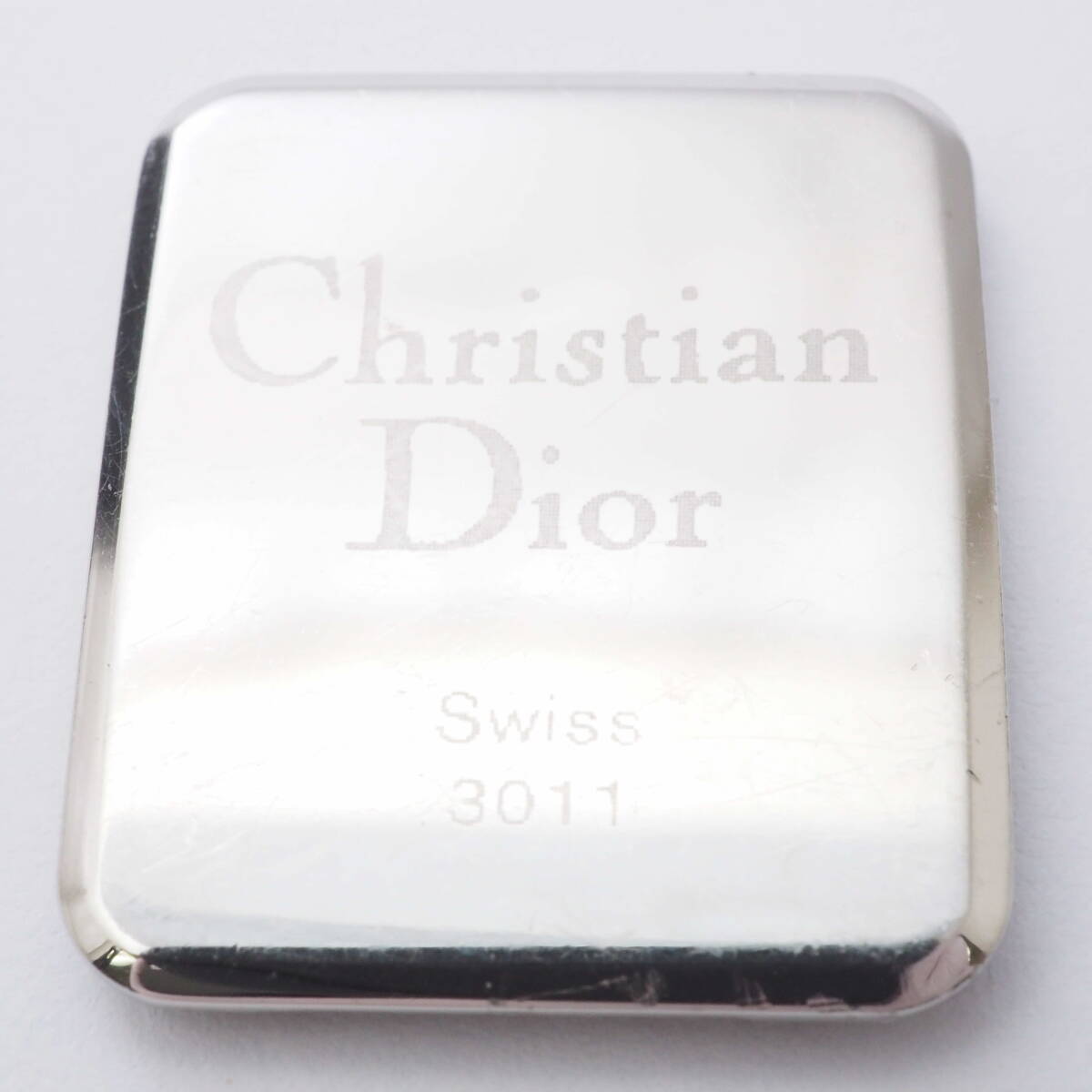 クリスチャンディオール レクタンギュラー型 Christian Dior 3011 クォーツ ゴールド×白文字盤 ローマン レディース 腕時計 [Pa1494-AA7の画像5