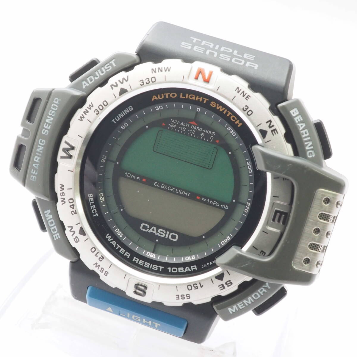 カシオ プロトレック CASIO PROTREK 1471 PRT-40 クォーツ グレー デジタル メンズ 腕時計 本体[Pa1495-AA8の画像1