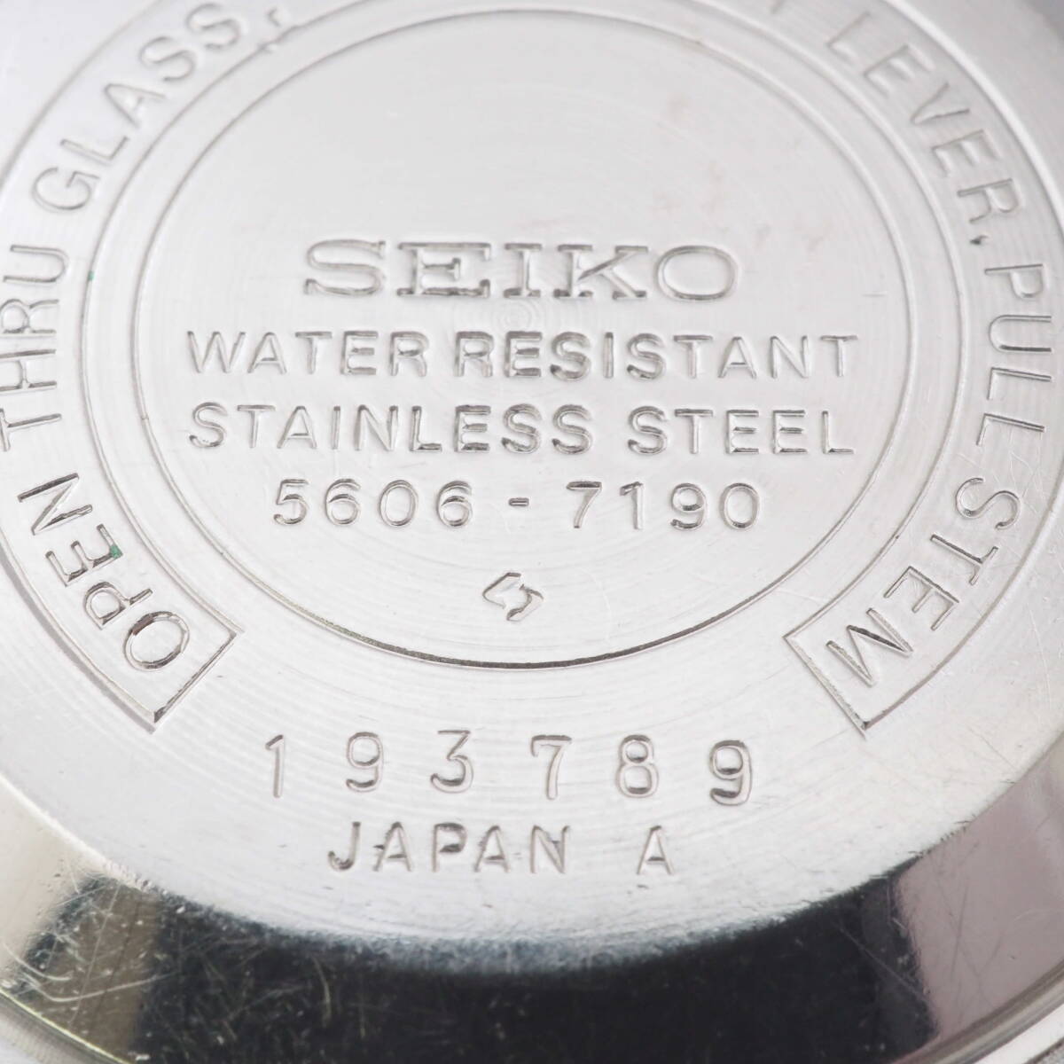 セイコー ロードマチック オートマ 5606-7190 SEIKO LM デイデイト 25石 SS 自動巻 シルバー ローマン メンズ腕時計 フェイス[193789-AV7の画像6