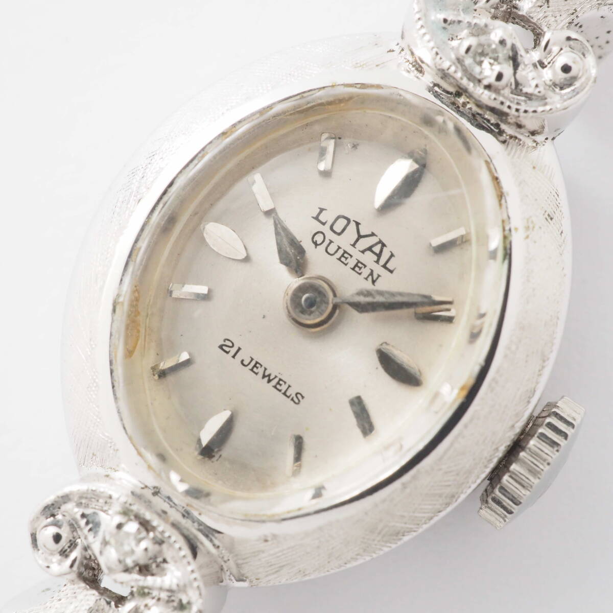  Royal Queen LOYAL QUEEN 21 камень механический завод серебряный женский женщина наручные часы лицо только [Pa1517-AN7